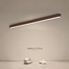 Nordic Style Living Room LED Linear Ceiling Light Hallway Long Ceiling Lamp Liner Lamp Natural Wood Finish Balcony Light