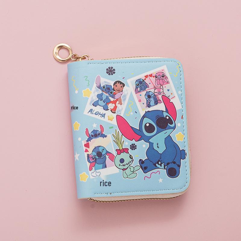 2024 Fashion Cartoon Mini Wallet: Short Zipper, Coin Purse, Student Card Holder