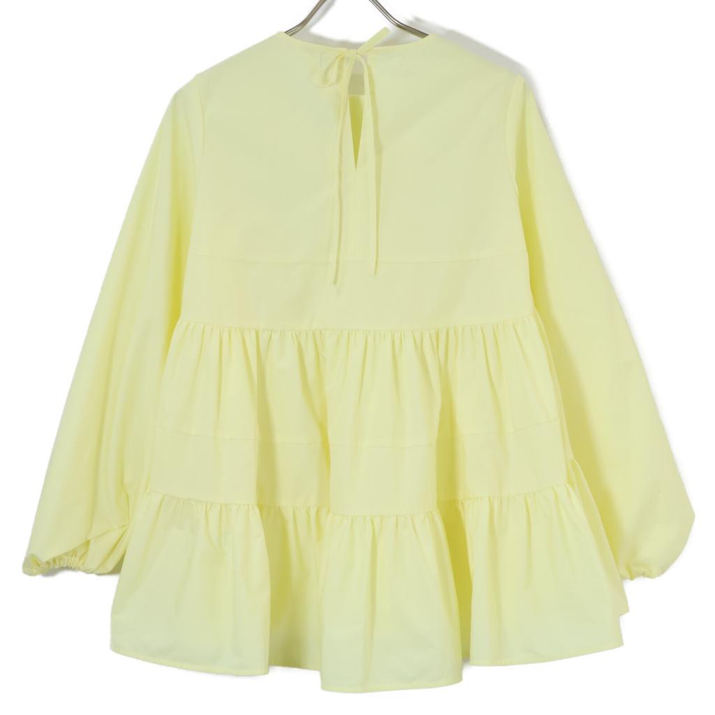 Yori [/24Stainless Steel] YR21-24103SP Tiered Blouse/ Tops F yellowUsed