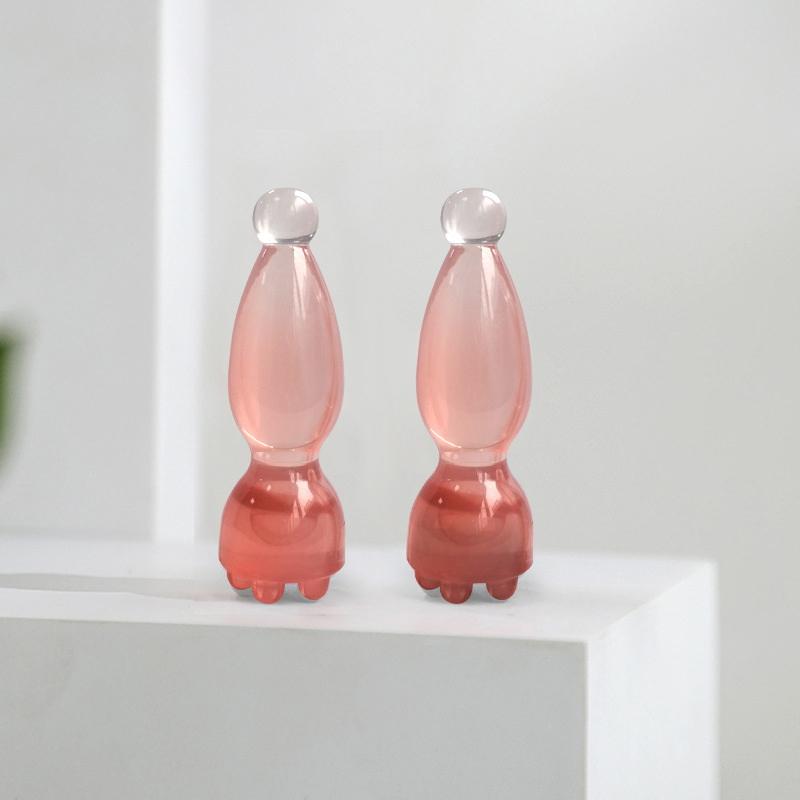 Glatte Gesichtsmassagewerkzeuge Harz Gua Sha Gesichtshautpflege Massagestäbe Lotus-Samenkapselform Massagegerät Gesichtsphysiotherapie-Werkzeug