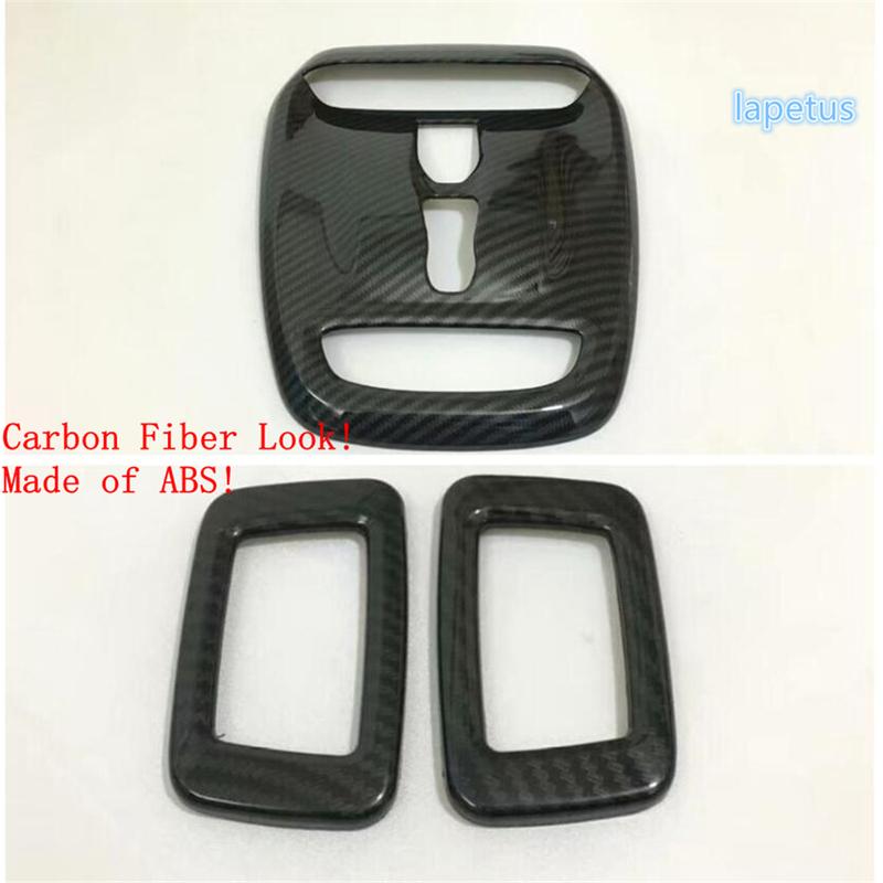 ABS Car Front + Rear Seat Roof Reading Lights Lamps Cover Trim For VOLVO XC40 2018 - 2025 Matte / Carbon Fiber Look Accessories