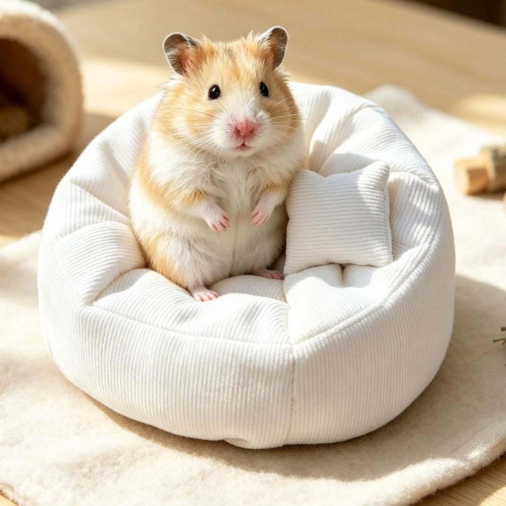 Warm Hamster Nest Soft Sleeping Bed Funny Pet Sleeping Mat  Cage Accessories