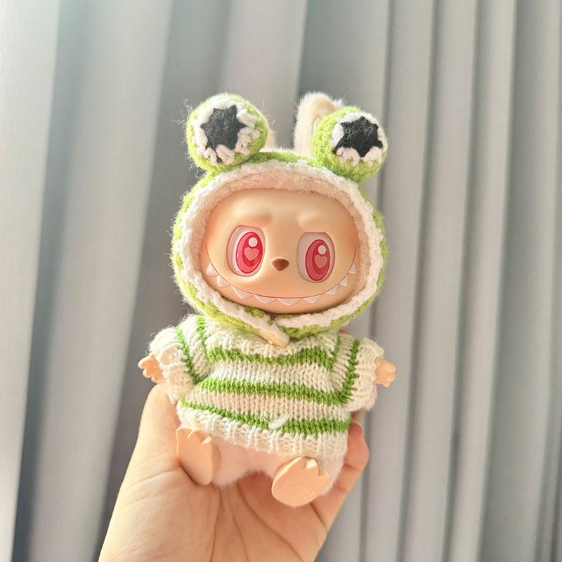 Only Clothes, First and Second Generation, Labubu Clothes, Pendants, Canvas Accessories, Knitting, Rabbit Ear Headband, Cute