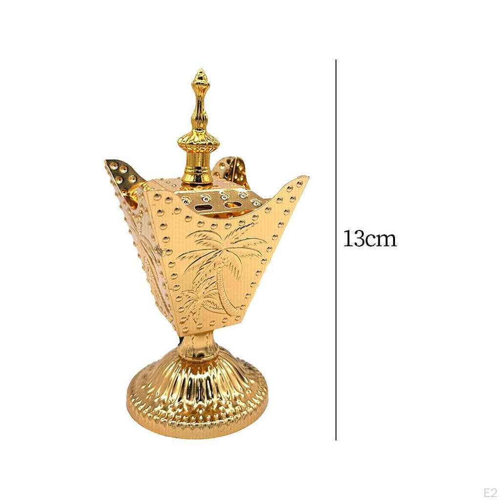Electric Incense Burner Middle Eastern Style EU 220V Plug Ornament Golden