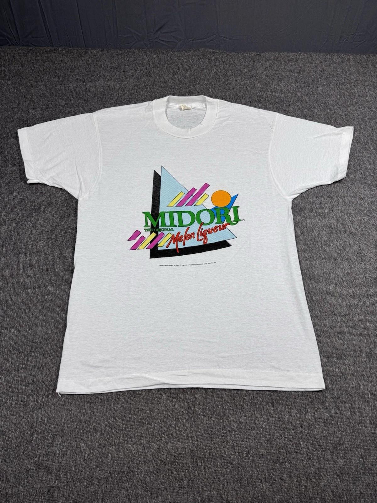 Screen Stars Midori The Original Malt Liquor Shirt Mens Size L Vintage 80s M