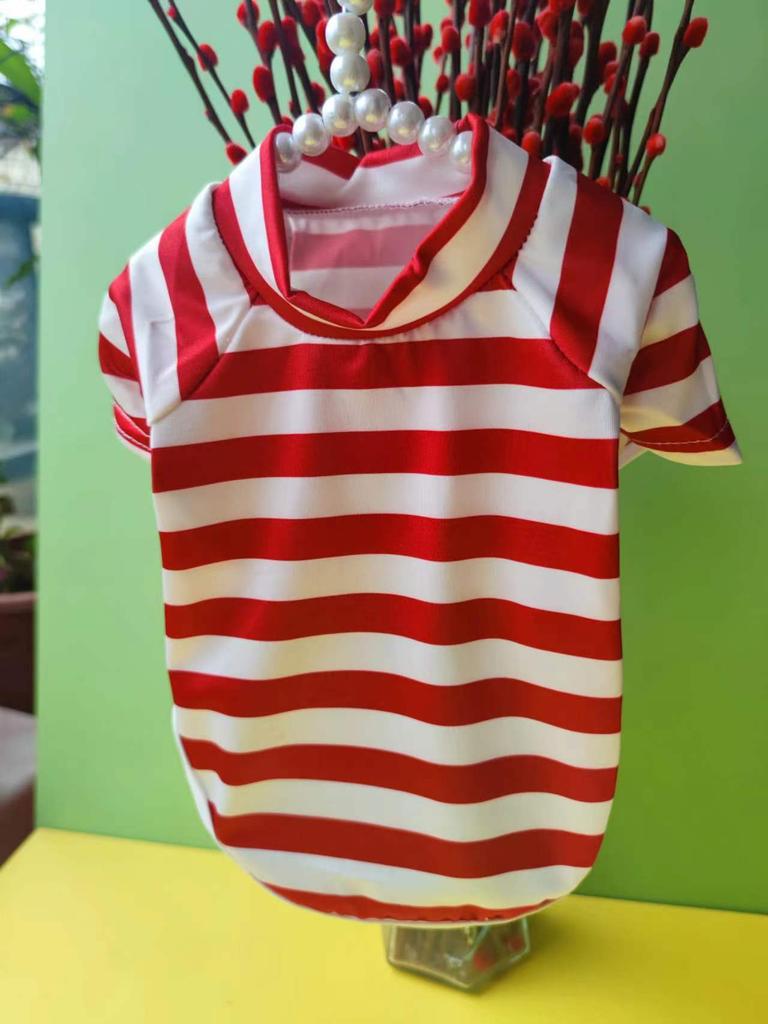 Spring and Autumn Thin T-Shirt Pet Clothing Cat Clothing Small Medium Teddy