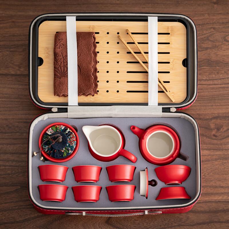 Black Pottery Gongfu Tea Set Gift Box