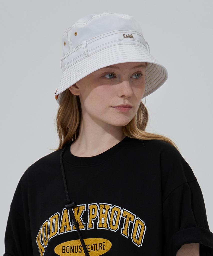 KODAK Nylon Bucket Hat Ivory