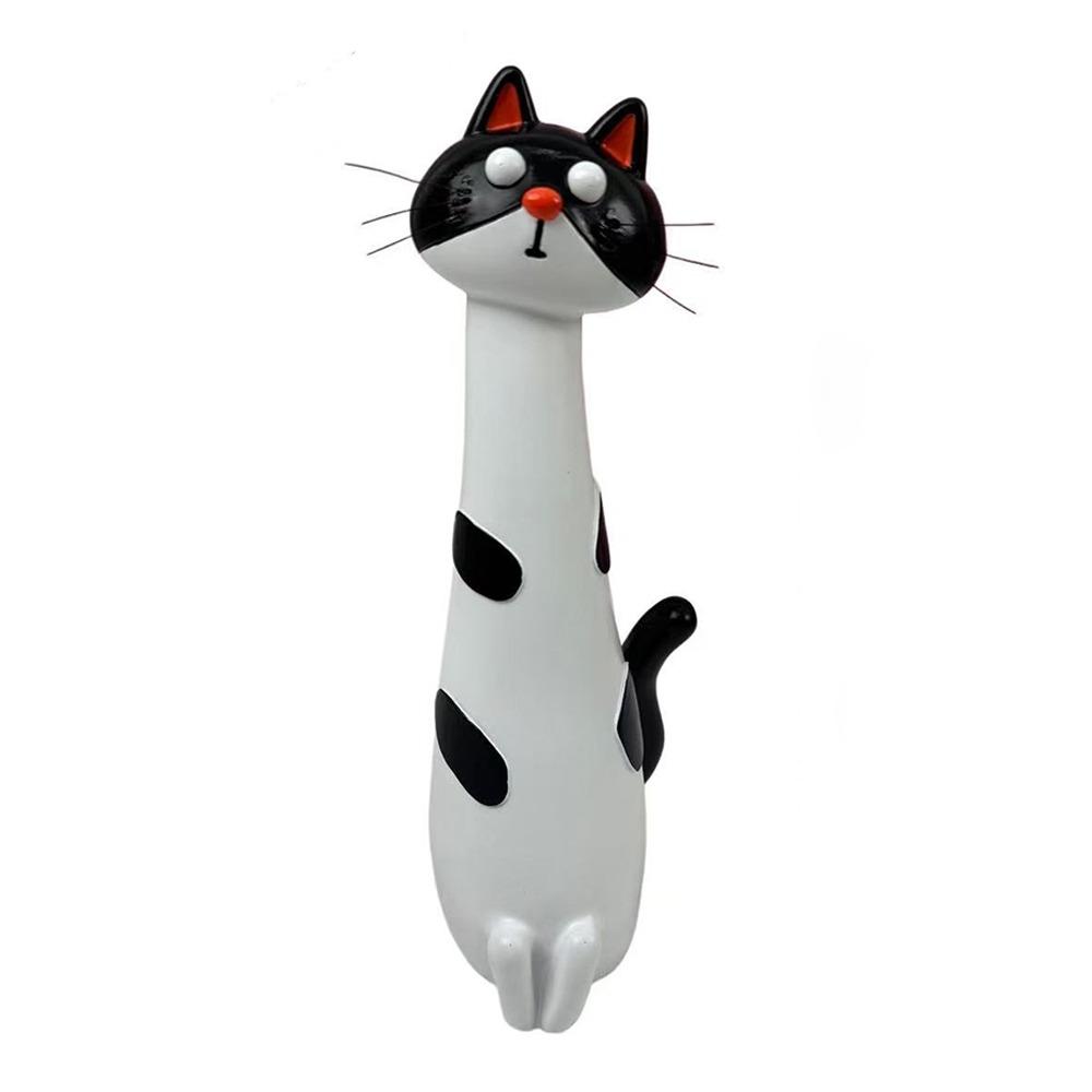 

Cartoon Whimsical Cat Flower Vase Quirky Resin Cat Flower Holder Modern Cat Bud Vase Bedroom Style B