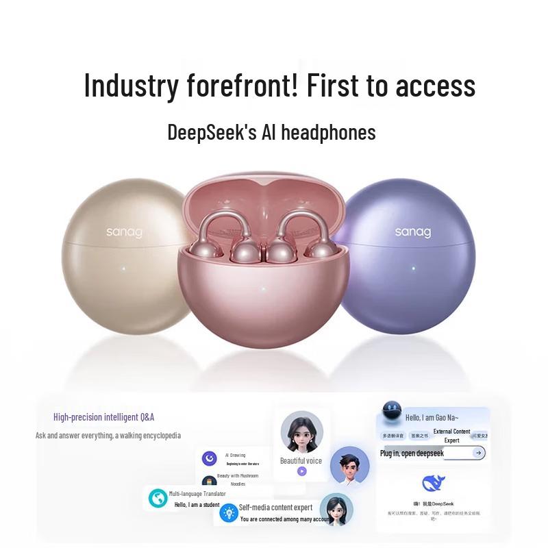 Saina S6S Pro Open-Ear Clip Bluetooth Earbuds