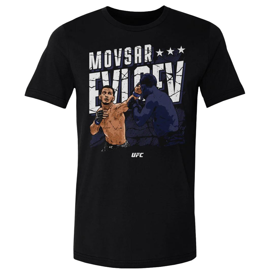 

2026 Summer UFC Movsar Evloev Fighting Graphic Tshirt Women Sports Cotton Short Sleeve Loose Leisure Fitness Shirt Unisex 4XL