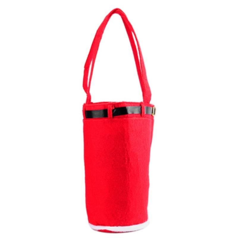 Christmas Santa Pants Gift Bag Large Handbag Candy Wine Bag Trousers Wedding Candy Bag for Wedding Holiday New Year Gift