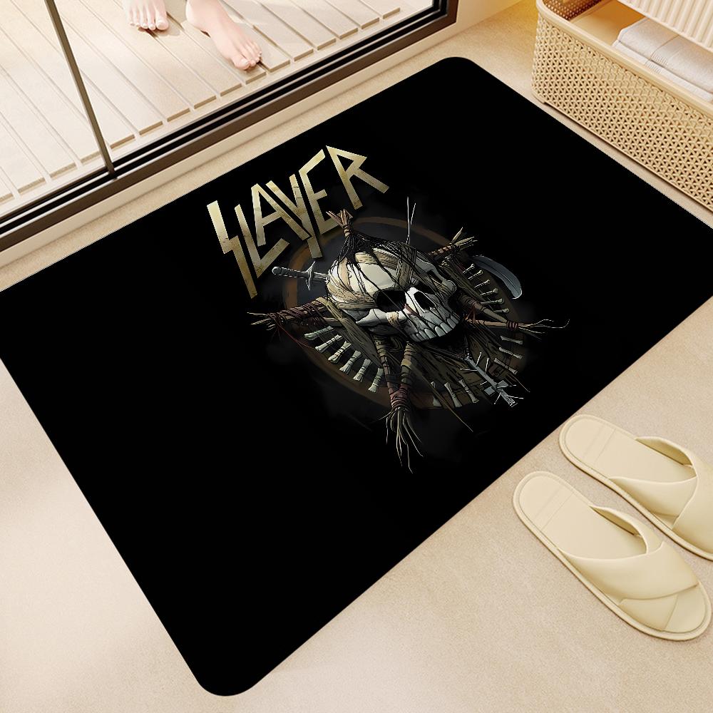 S-Slayer Heavy Metal Band Music Room Mats Nordic Style Home Doormat Bathroom-Toilet Mats Bedroom Hotel Decor Mat