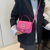 PU Leder Damen Handtaschen Luxus Designer Damen Schultertasche Neue Mode Bonbonfarbe Kleine Quadratische Tasche Umhängetasche KTY