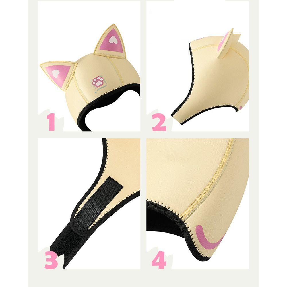 Neoprene Wetsuit Hood Cap 3MM Swimming Snorkeling Caps New Cat Ears Diving Hood