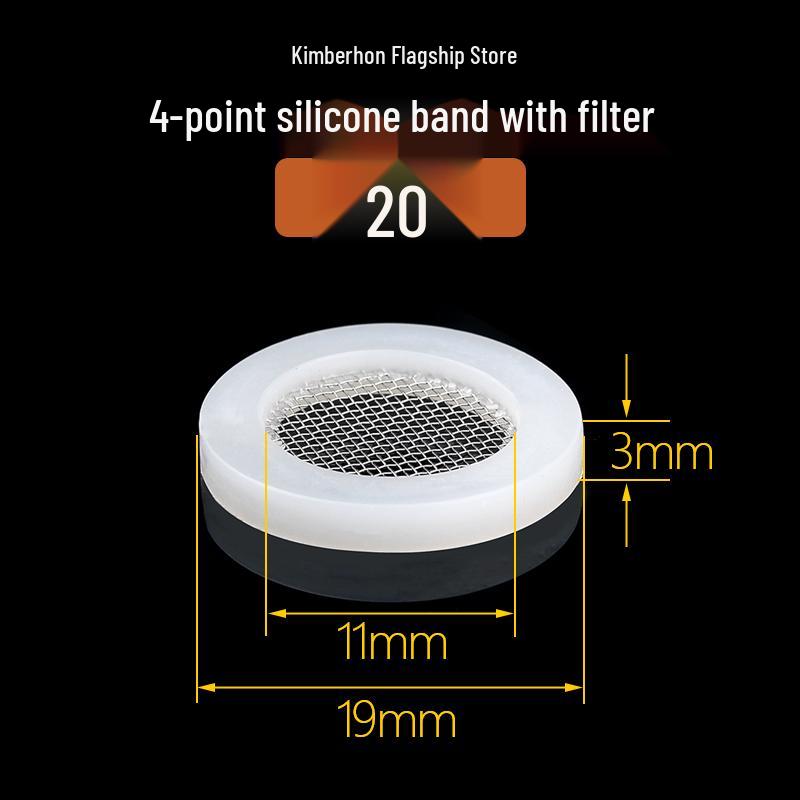 Silicone Rubber Gasket Shower Head Seal Ring, Water Heater Pipe Flat Washer, 4-6 Minute Installation.