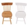 Simulation Mini Wood Chair Furniture Model Toys For Doll House Decoration 1/12