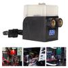 Computer Water Pump Temperature Gauge, Transparent Design, 12V 4-Pin Computer Cooling Pump G1/4 Cable for PC CPU Water Cooling (Black)