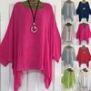 Size Plus Womens Summer T Shirt Kaftan Baggy Blouse Ladies Casual Tops Tunic