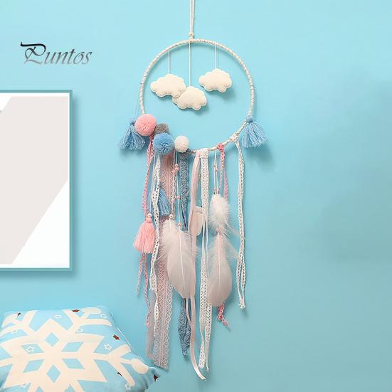 

Dream Catcher Night Light Feather Handmade Wall Hanging Room Home Decor Gift