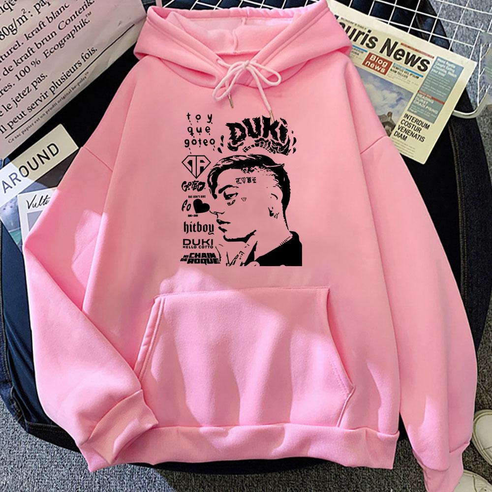 Heavy Mental Streetwear Duki From The End of The World Hoodies Rapper Hip Hop Fashion Long Sleeve Hooded Pullovers Men