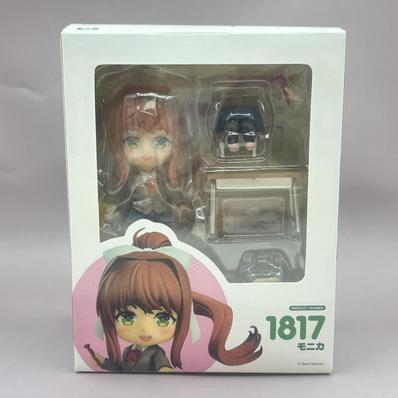 Anime Doki Doki Literature Club Monika #1817 Action Figures Q Version Model Collection Desktop Decoration Toys Christmas Gifts