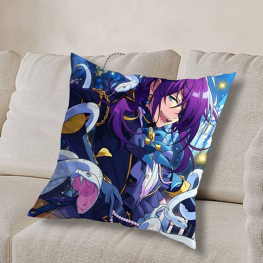 timid Ayase Mayoi COOL Pillow Case Anti-dustmite Pillowcase Invisible zipper silky short plush Sofa cushion cover
