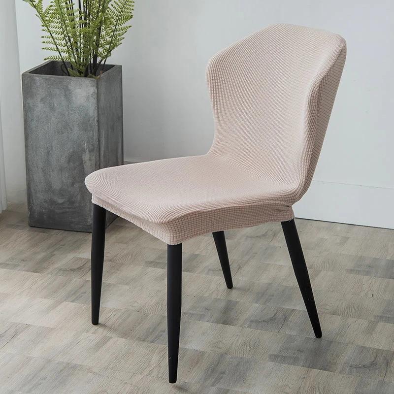 Nordic Polar Fleece Chair Cover Butterfly Cured Dining Chair Slipcovers Stretch Spandex Seat Covers for Living Room Kitchen Home