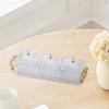 Divided Dried Fruit Plates Food Storage Container Multifunctional Appetizer Serving Tray for Snack