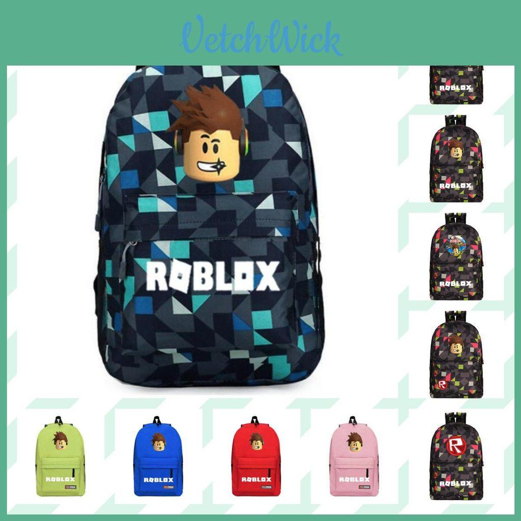 Stylish Roblox Plaid Backpack For Cool Students