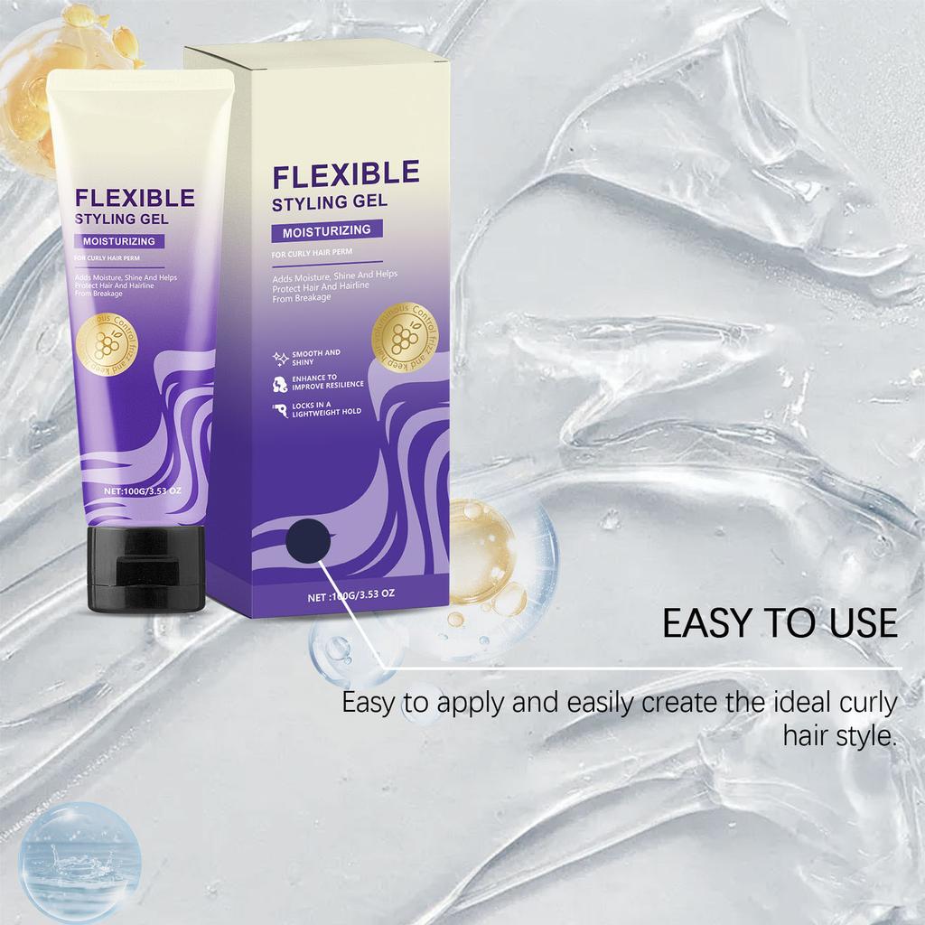 Curl Styling Gel 100g Hair Moisturizing Light Refreshing Curly Hair Styling Long-lasting Care Gel