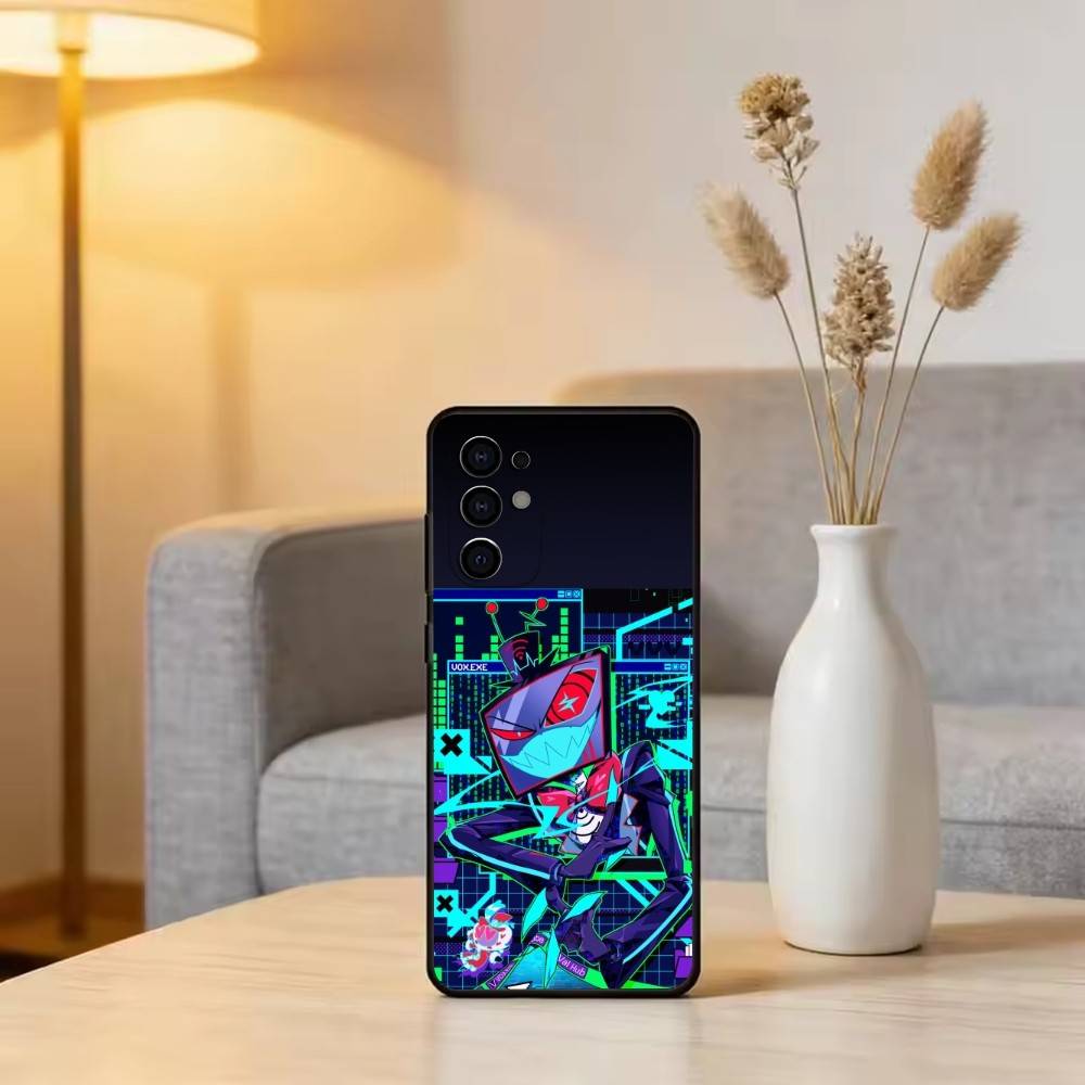 

H-Hazbin V-Vox Phone Case For Samsung S25,S24,S21,S22,S23,S30,Ultra,S20,Plus,Fe,Soft Silicone Black Cover Samsung S21plus