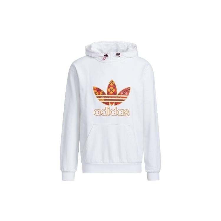 Men s adidas originals CNY Contrasting Colors Logo Large Logo Printing White HD0314 S
