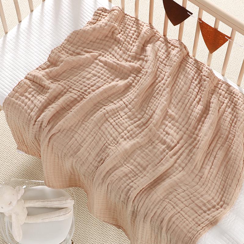 Pure Cotton Newborn Baby Blanket & Bath Towel - Six-Layer Gauze, Soft & Absorbent Swaddle. 105*105cm 6-layer верблюд