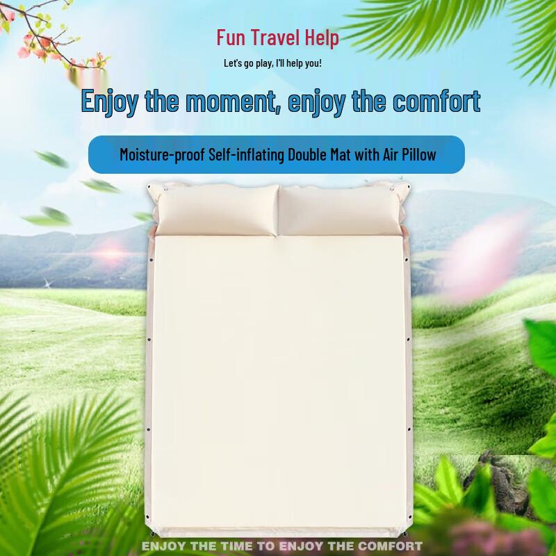 Quyoubang Two-Person Connectable Nap Mat with Pillow