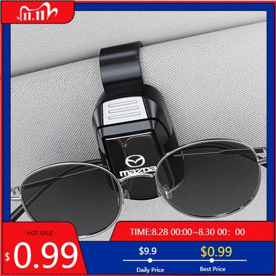2025 Heißer Mazda Auto Brillenaufbewahrungsclip Sonnenblende Sonnenbrillen Kartenhalter für Demio 2 CX30 CX7 3 6 CX5 CX3 CX9 MX5 RX8 MX3 5 Axe
