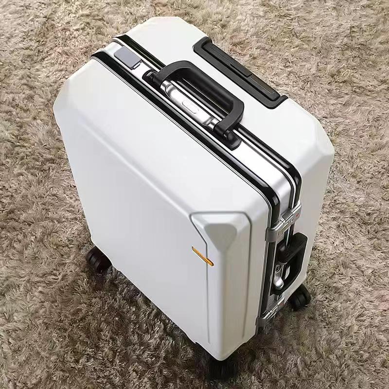 2025 Universal Wheel Aluminum Suitcase with Combination Lock