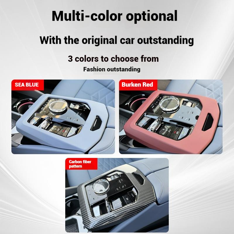 For BMW Series5 G60 i5 2024-2025 Car Paint surface Centre Console Gearshift Panel Cover Protection Stickers Interior Accessories