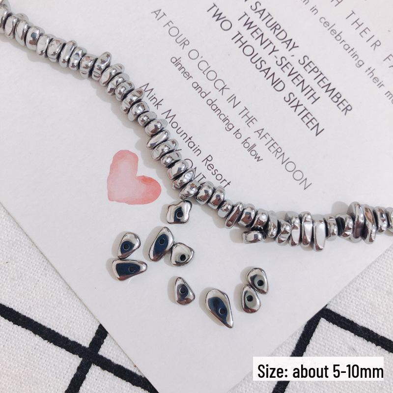 

Аксессуары для браслетов и сережек ручной работы: Гальванизированные нерегулярные золотые бусины