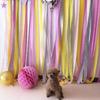 3-Pack Colored Crepe Paper Streamers for Birthday Decorations