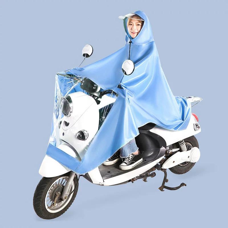 Electric Vehicle Raincoat for Motorcycles and Electric Bikes, New Model for Men and Women, Single or Double Person, Enlarged Long Style, Full-Body