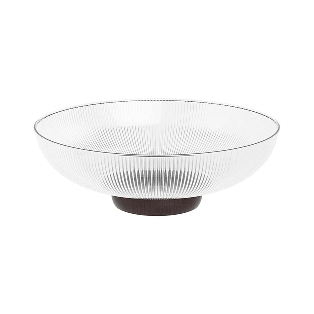 

Elegant Glass Fruit Bowl - Modern Design For Stylish Home -Gifts Salad Fruit Soup Dessert Snack Foods Mixing Bowl