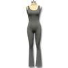 Women's Fashion Tight Yoga Jumpsuit Casual Seamless Hollow Out Sports Style Jumpsuit