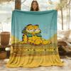 1PC Egyptian Garfield Outdoor Blanket Lightweight Flannel, Soft & Warm, All-Season Use for Sofa, Outdoor, Camping, Living Room, Office91