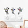 Blue Light Night Light Creative Sunglasses Giraffe Switch Sticker Personalized Switch Socket Decorative Sticker