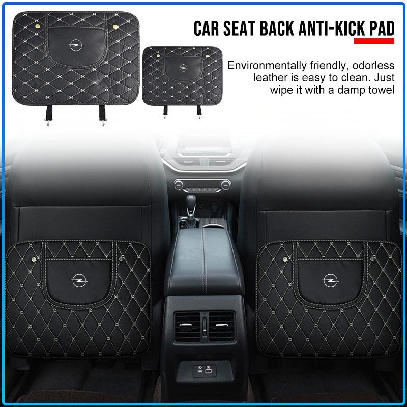 Car Seat Back Storage protective Pad Prevent Kick Mat For Opel crosa d astra h insignia astra j zafira b mokkaastra vivaro astra g