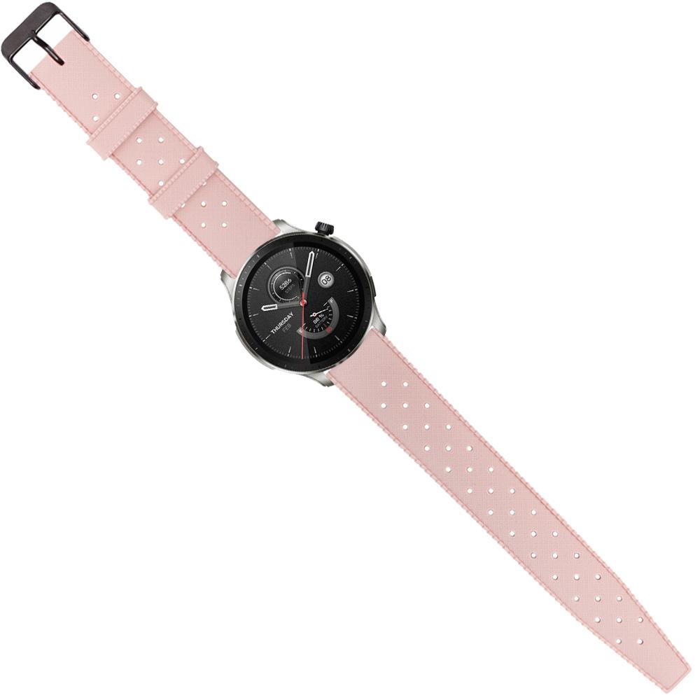 ERBORD Universal Silicone Strap 22mm, Tropic, Pink/Black Buckle