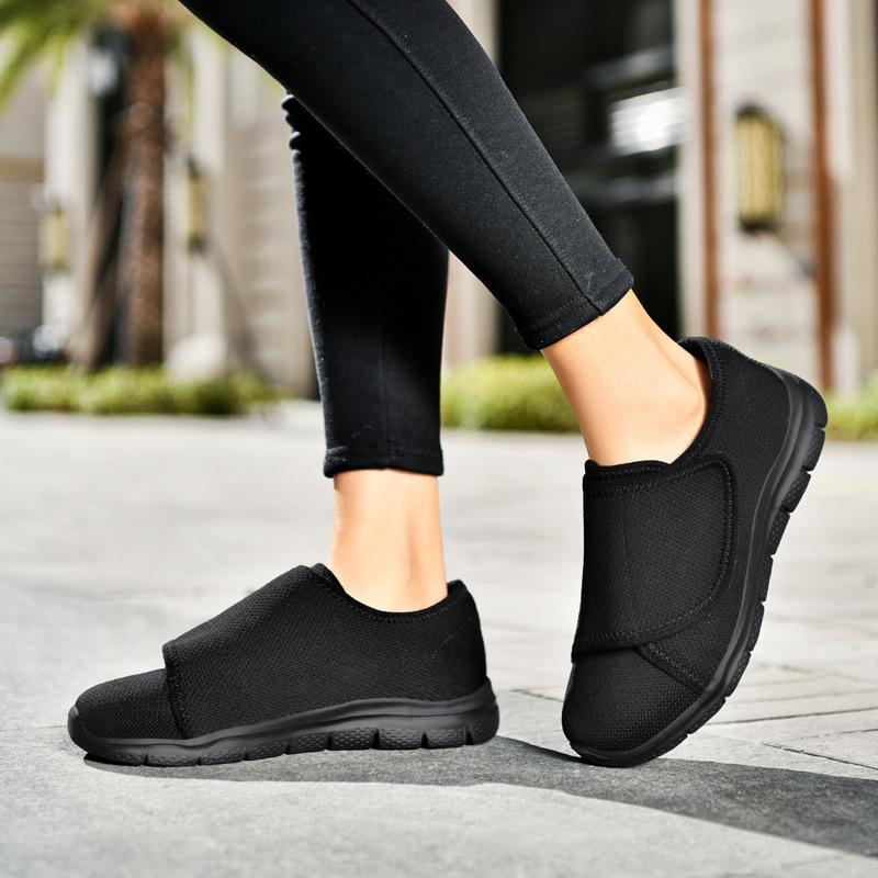New spring mesh light breathable Velcro women's casual shoes light and comfortable