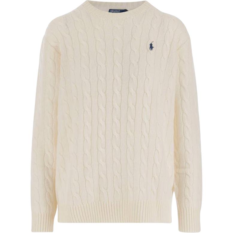 

Polo Ralph Lauren Однотонный свитер с круглым вырезом и длинными рукавами Женский свитер Белый 211972115-004 XL