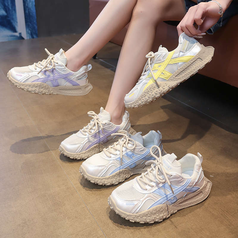 Sports mesh German training shoes women's summer and autumn new fashion casual comfortable breathable light Forrest Gump shoes women